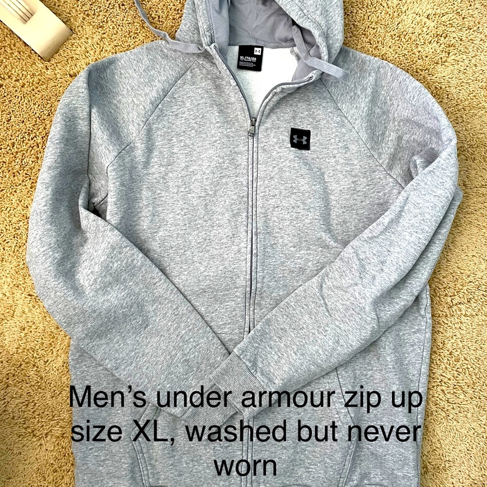 Men’s under armour zip up sweatshirt